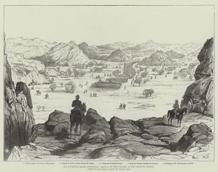 De Khartoum Relief Expedition, aankomst van de eerste colonne bij de putten van Gakdul